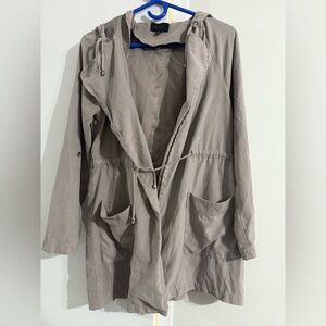 BE COOL Faux Swede Wrap Jacket